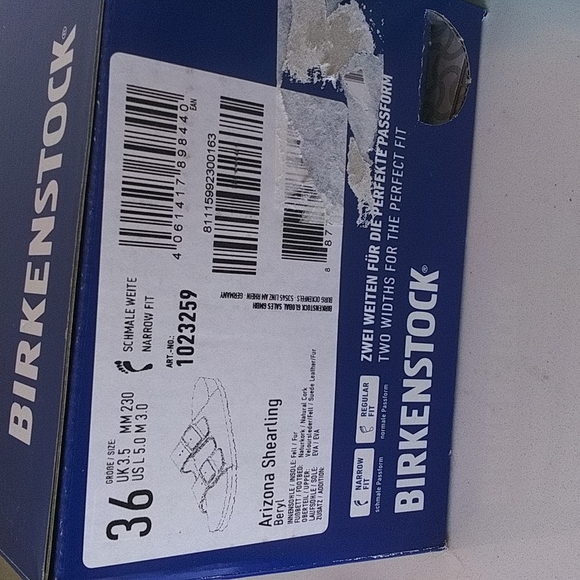 Birkenstock Arizona Beryl Shearling ladies 36/5 39/8 - Picture 9 of 9